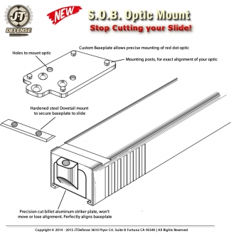 Red Dot Sight Mount - Install diagram